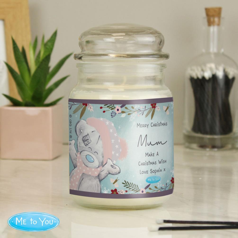 Personalised Me to You Cosy Winter Large Jar Candle Extra Image 2